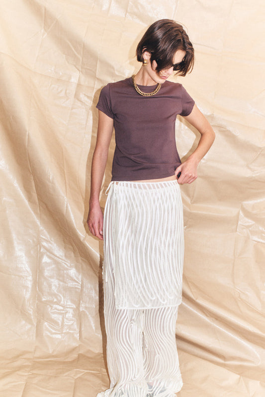 Blanca Studio Laina Baby Tee (Brown)