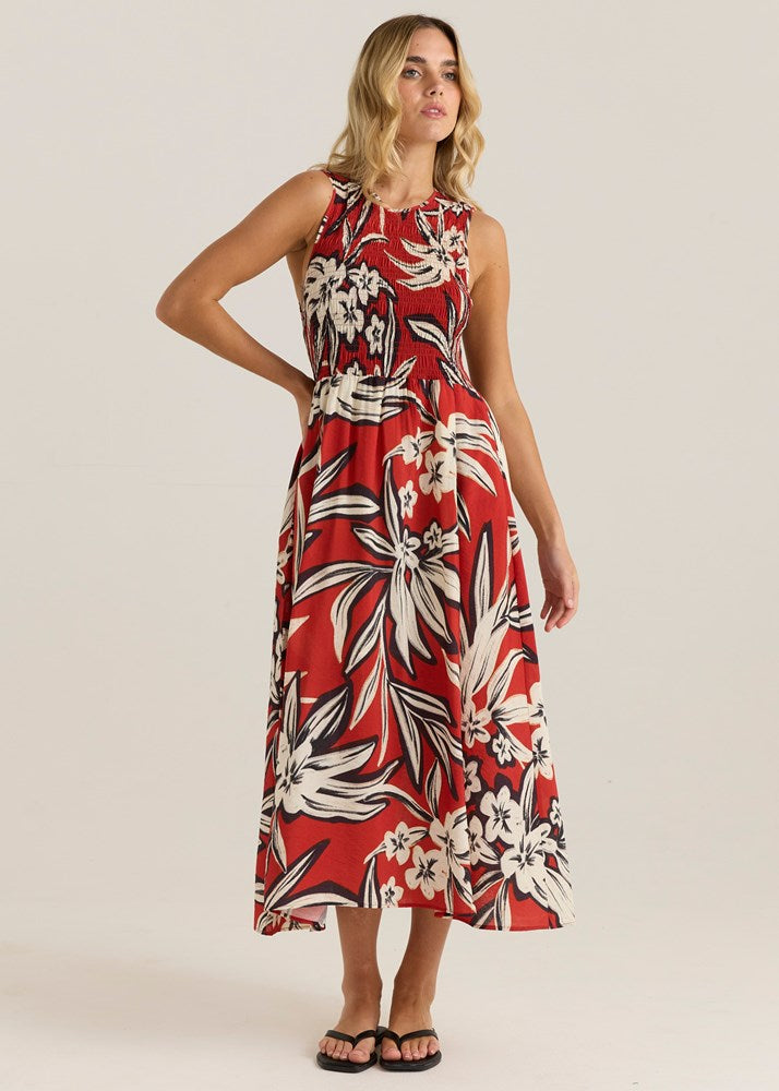 Sass Clothing Anella Tank Dress (Asperula Floral)