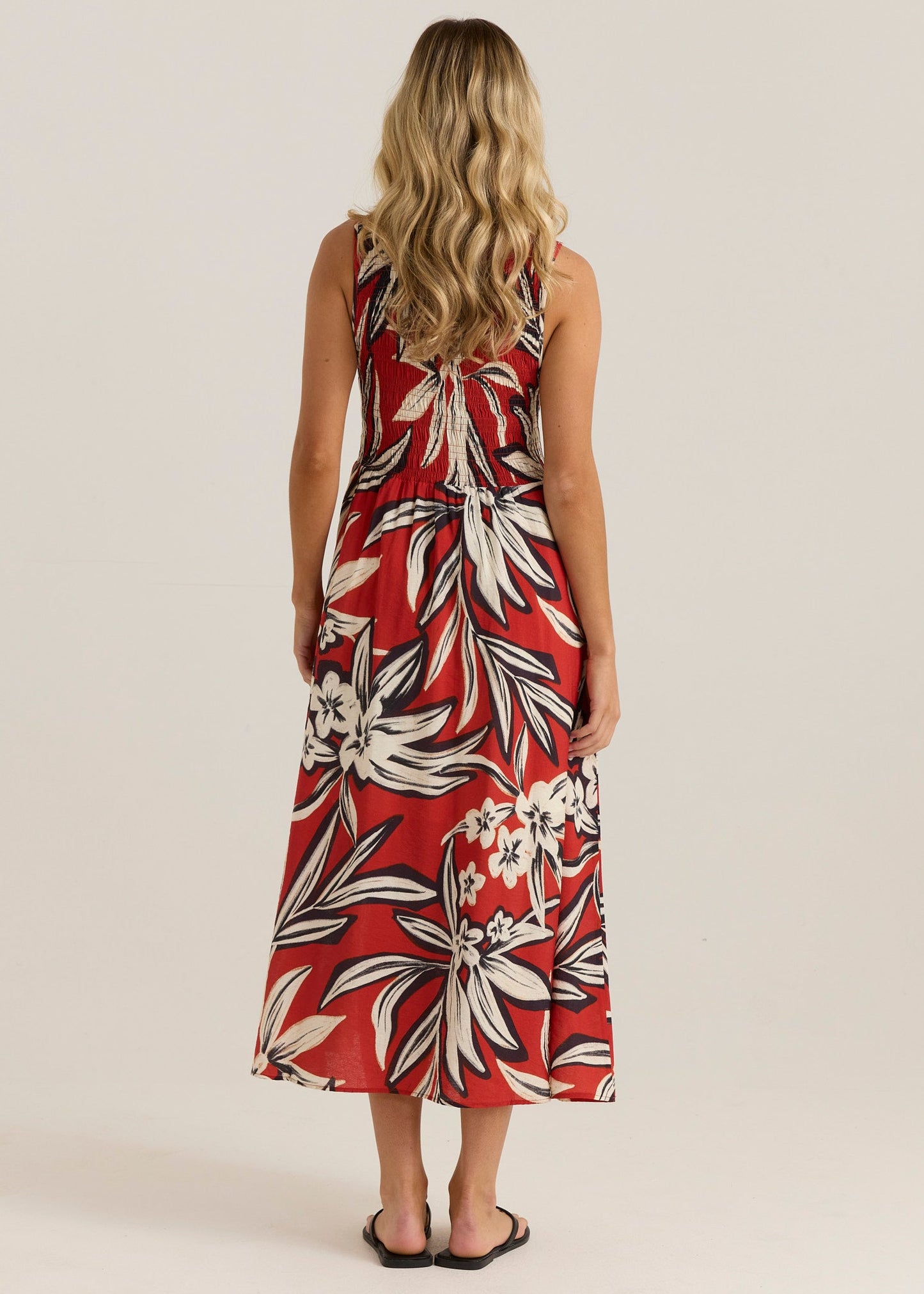 Sass Clothing Anella Tank Dress (Asperula Floral)