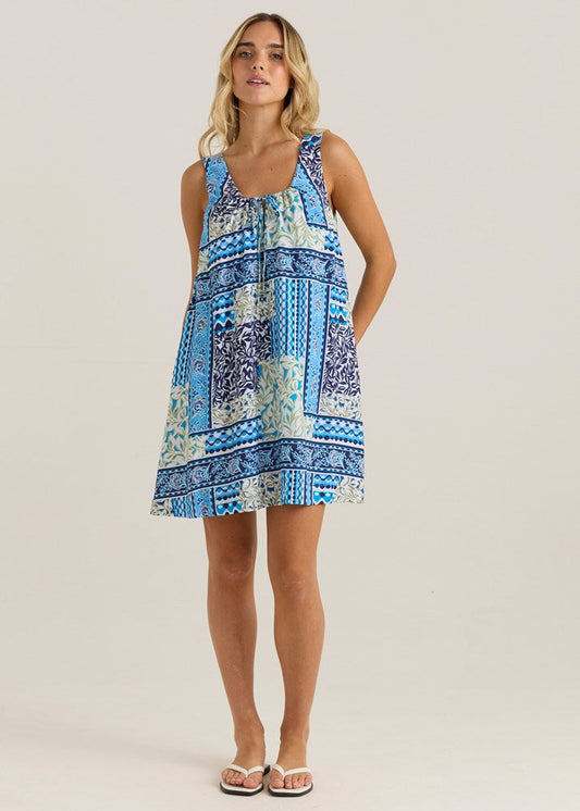 Sass Clothing Isra Shift Dress (Sea Meadow)