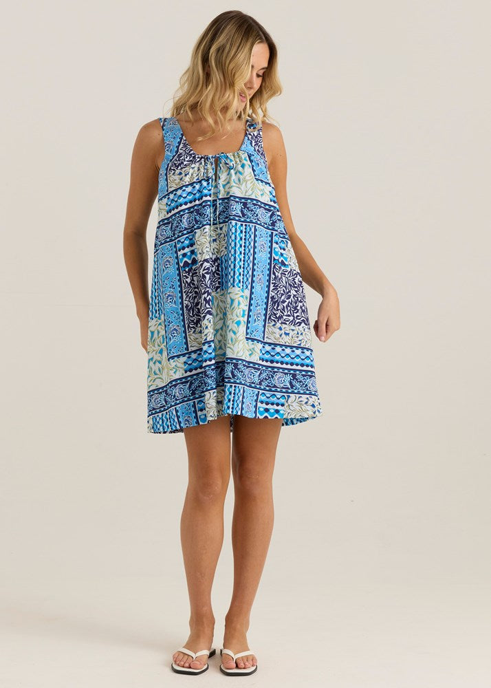Sass Clothing Isra Shift Dress (Sea Meadow)
