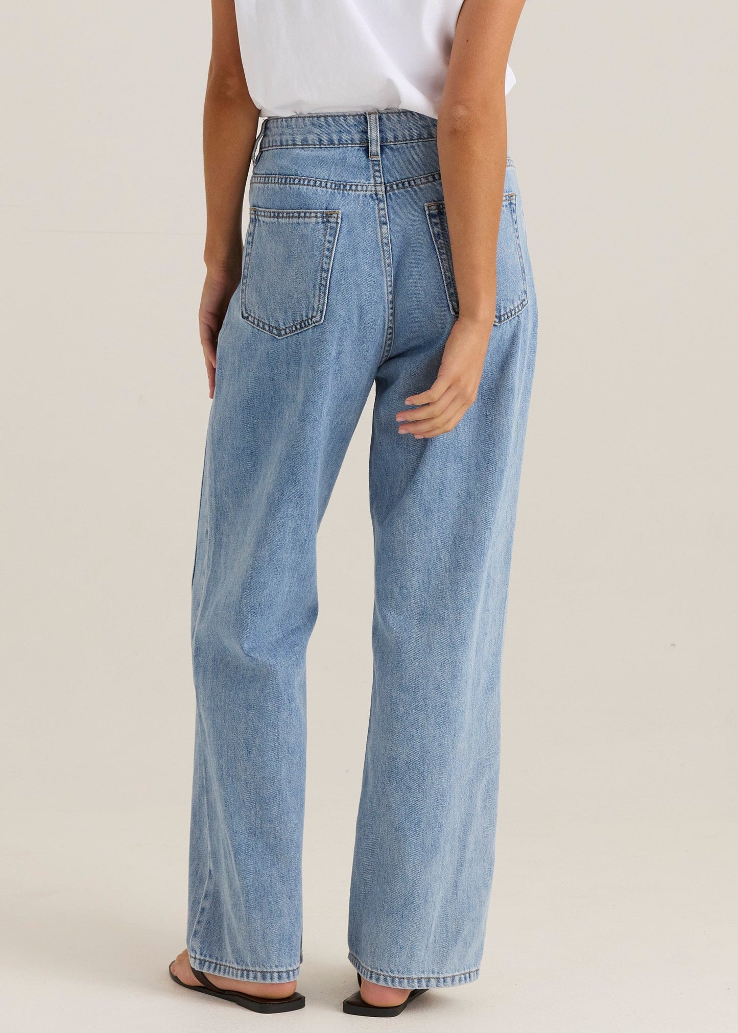 Sass Clothing Nuala Wide Leg Jean (90'S Blue Wash)
