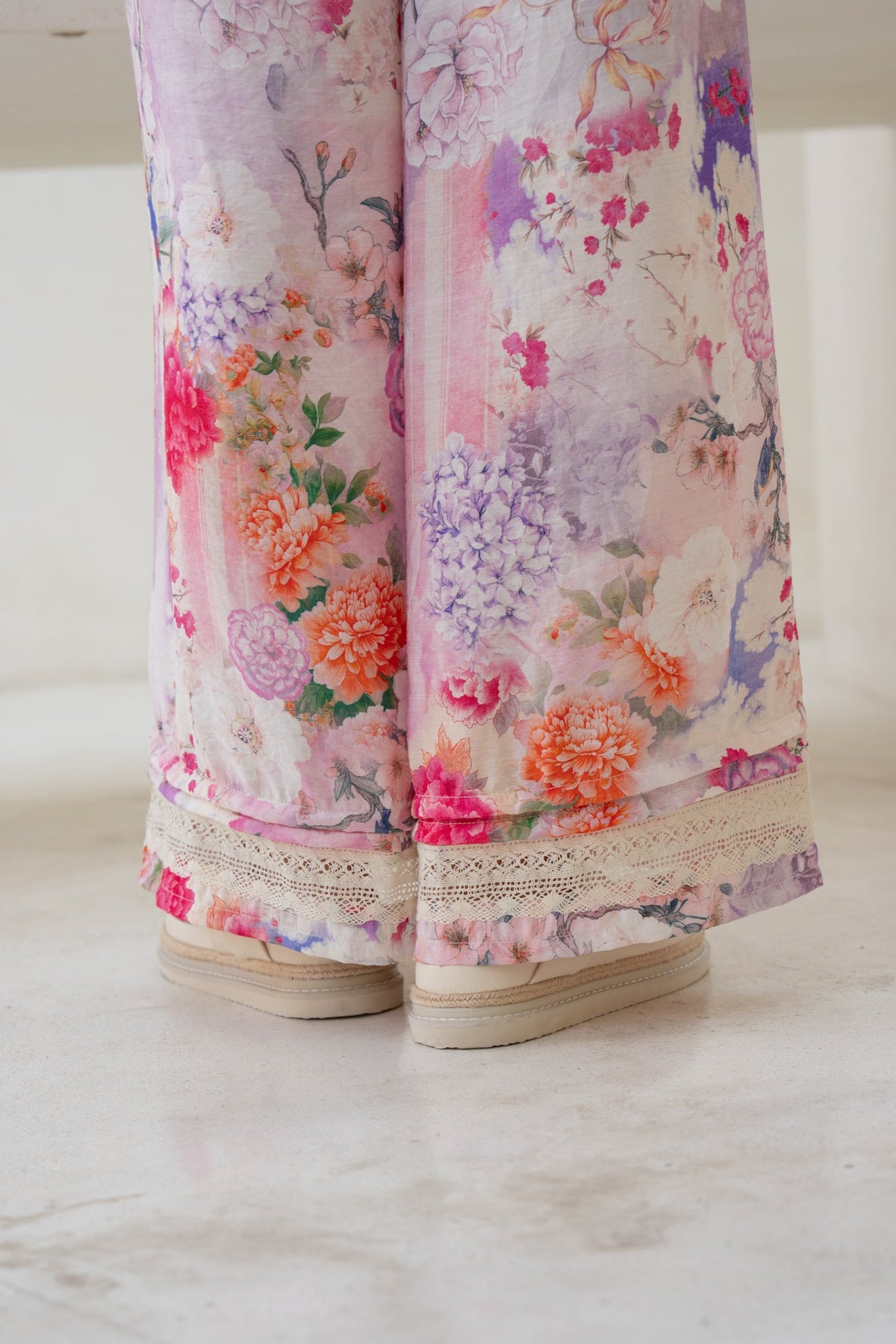 HEYCHIC Elani Pink Pants (Floral)