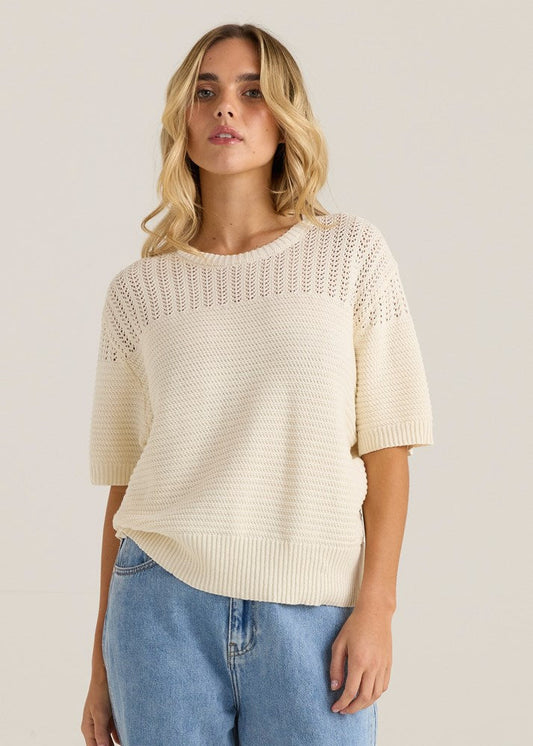 Sass Clothing Cherri Tee (Cream)