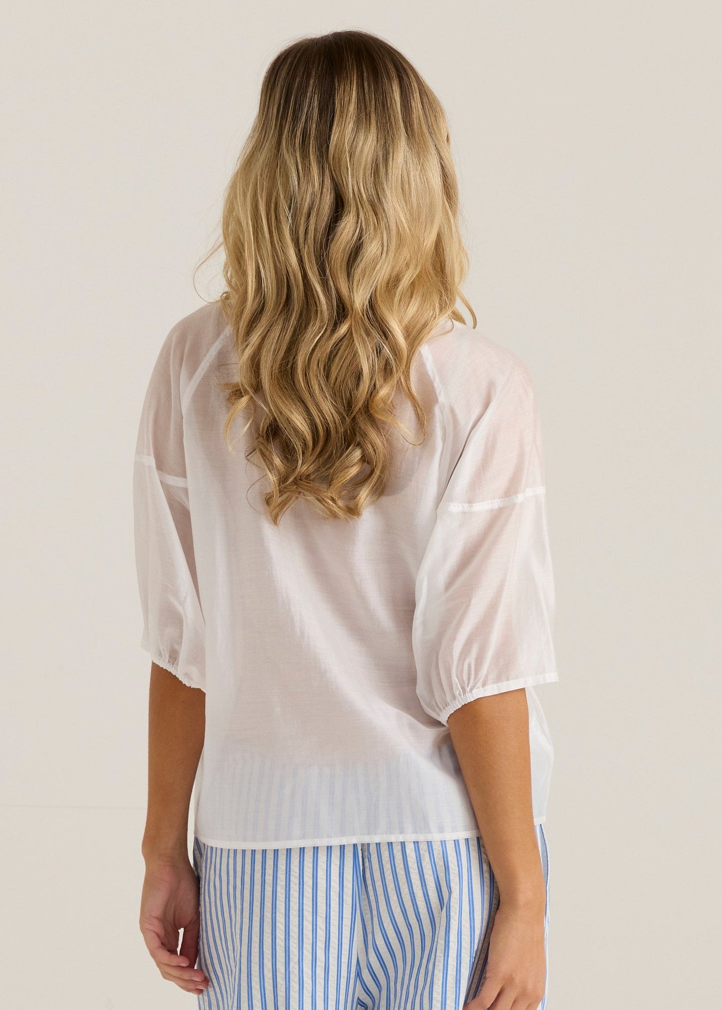 Sass Clothing Wilder Seam Blouse (White)
