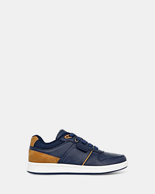 Image of Sneakers. Productname: Dune Senior Navy in Navy colour by brand - Clarks