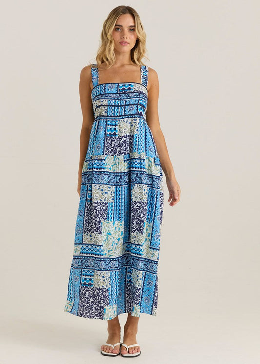 Sass Clothing Isra Midi Dress (Sea Meadow)