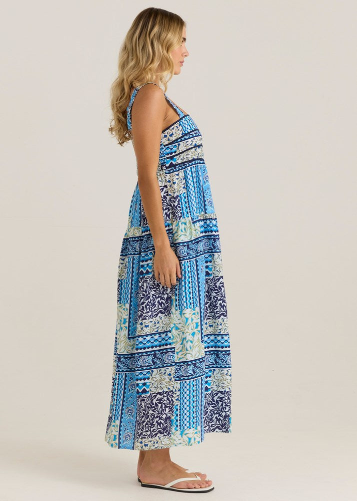Sass Clothing Isra Midi Dress (Sea Meadow)