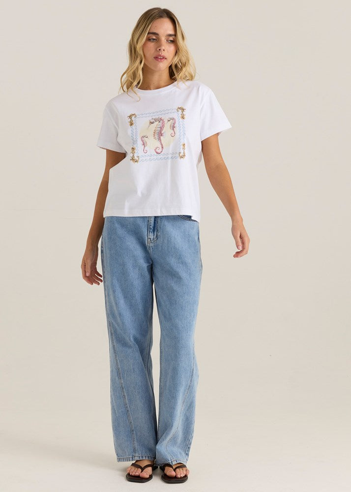 Sass Clothing Ray Tee (Seahorse)