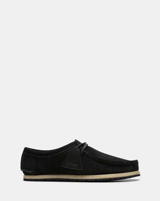 Image of Footwear. Productname: Godney Lace Black Suede in Black Suede colour by brand - Clarks Originals