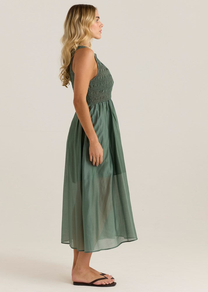 Sass Clothing Saga Tank Dress (Sage Olive)
