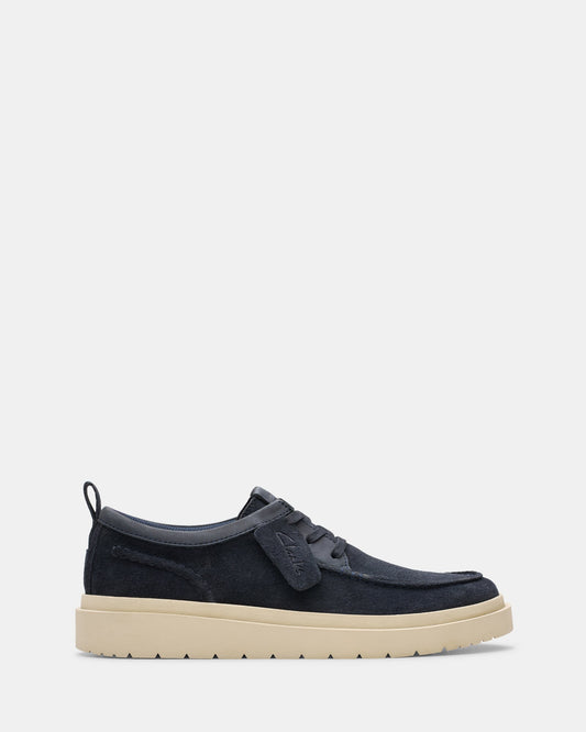 Image of Footwear. Productname: Polden Moc Navy Suede in Navy Suede colour by brand - Clarks