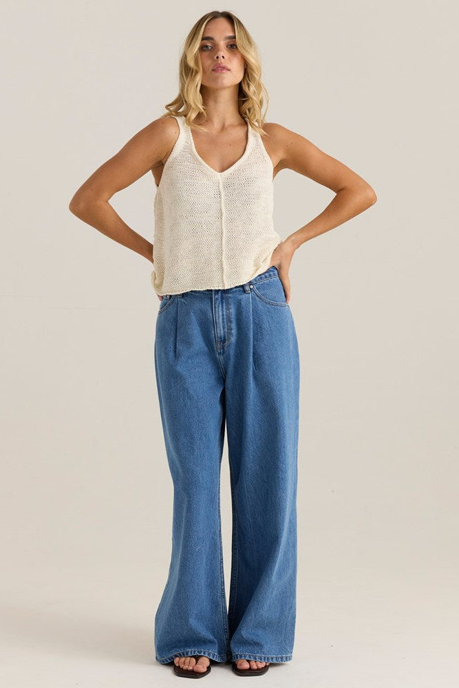 Sass Clothing Penn Knit Top (Cream)