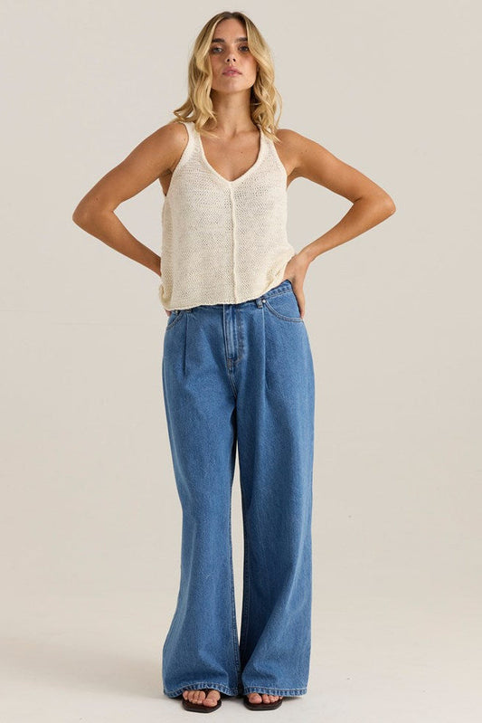 Sass Clothing Penn Knit Top (Cream)