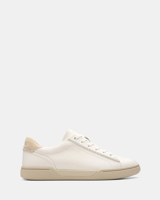 Image of Sneakers. Productname: Craftloop Nu Ivory Leather in Ivory Leather colour by brand - Clarks