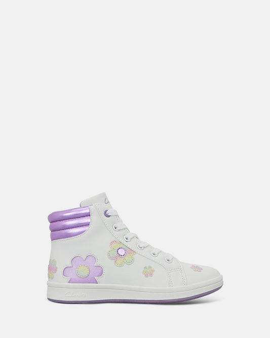 Image of Sneakers. Productname: Dazzling Hi White in White colour by brand - Clarks
