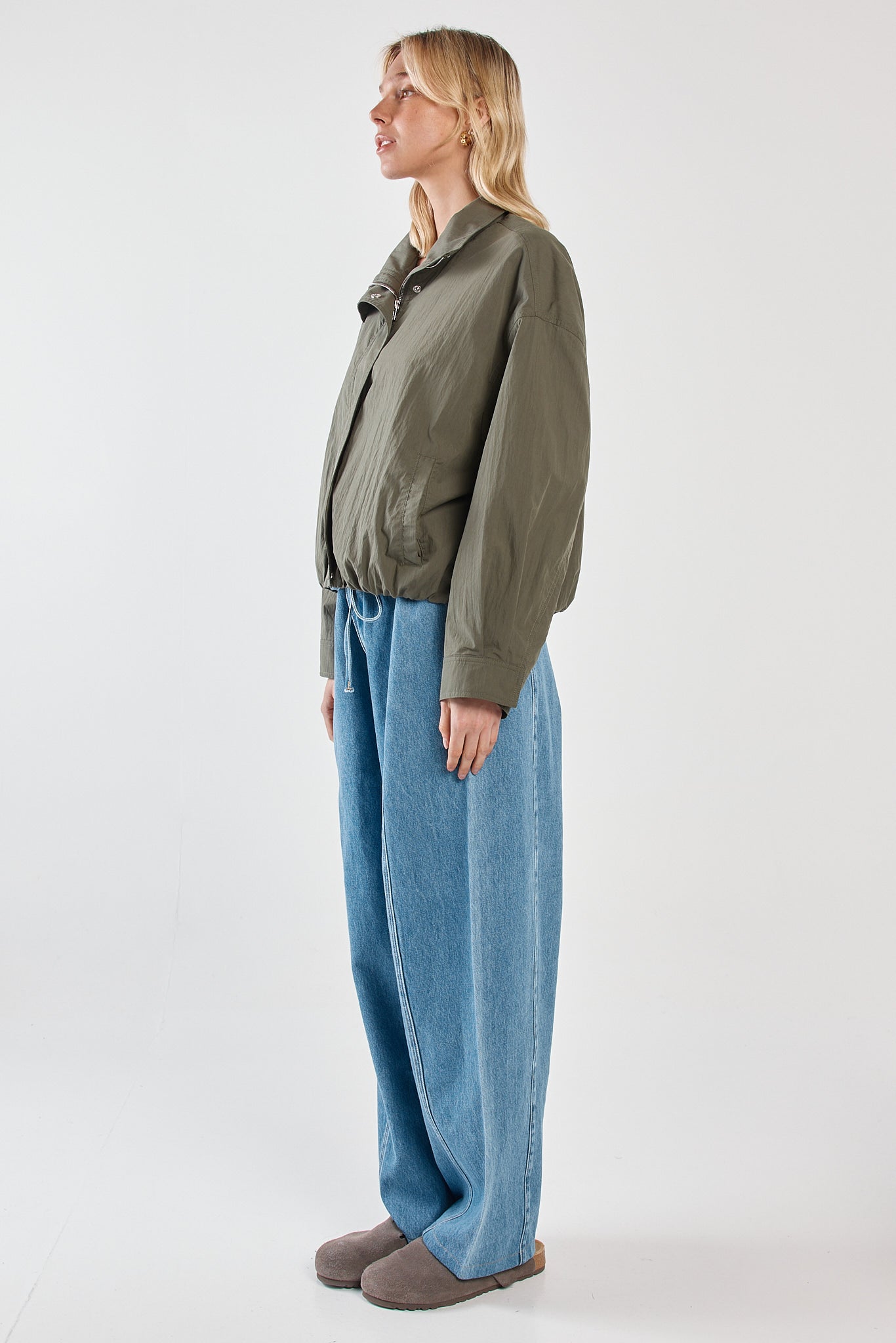 Sass Clothing Murphy Bomber Jacket (Olive)
