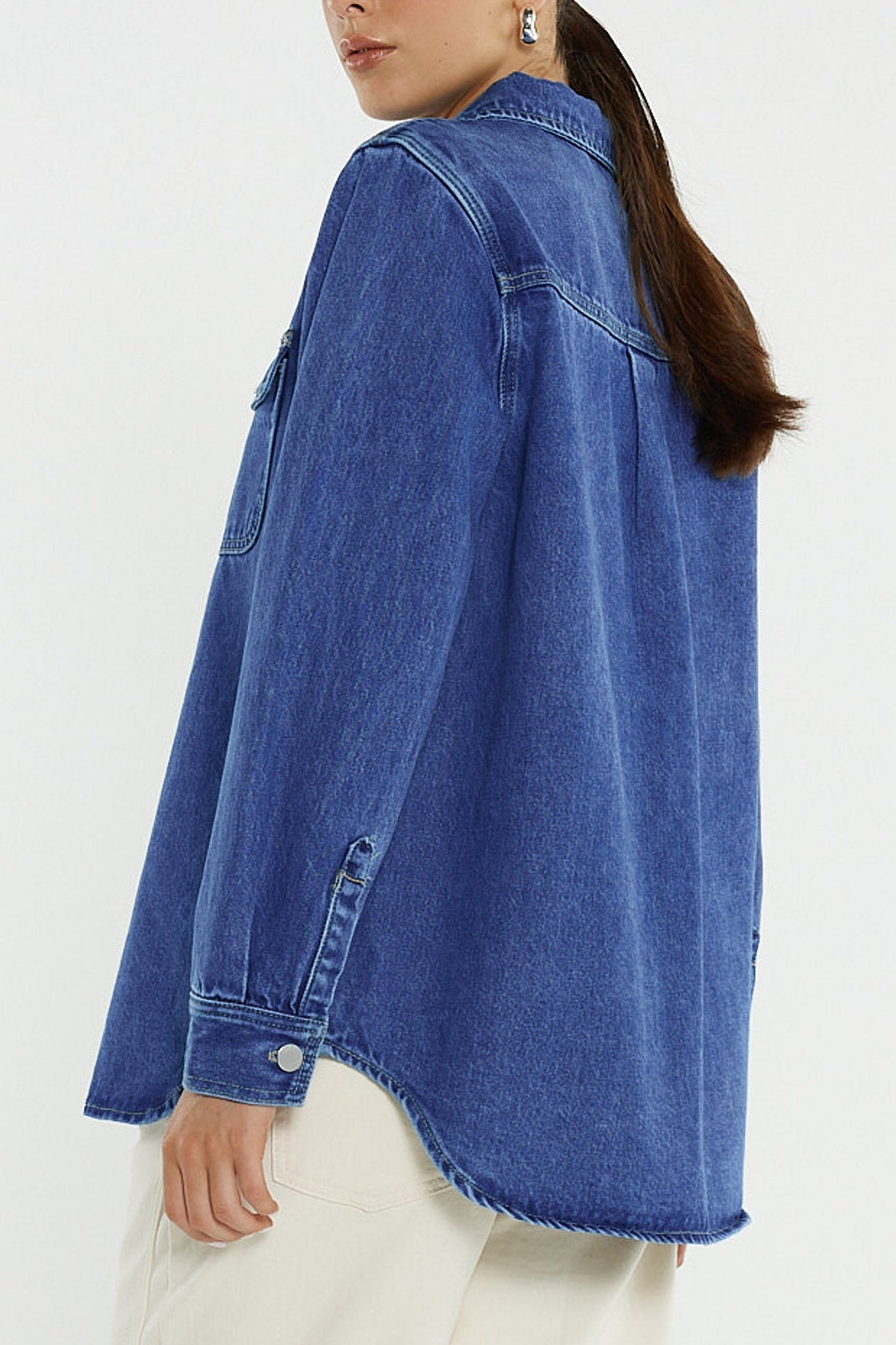 Sass Clothing Aveline Denim Shirt (Classic Blue)