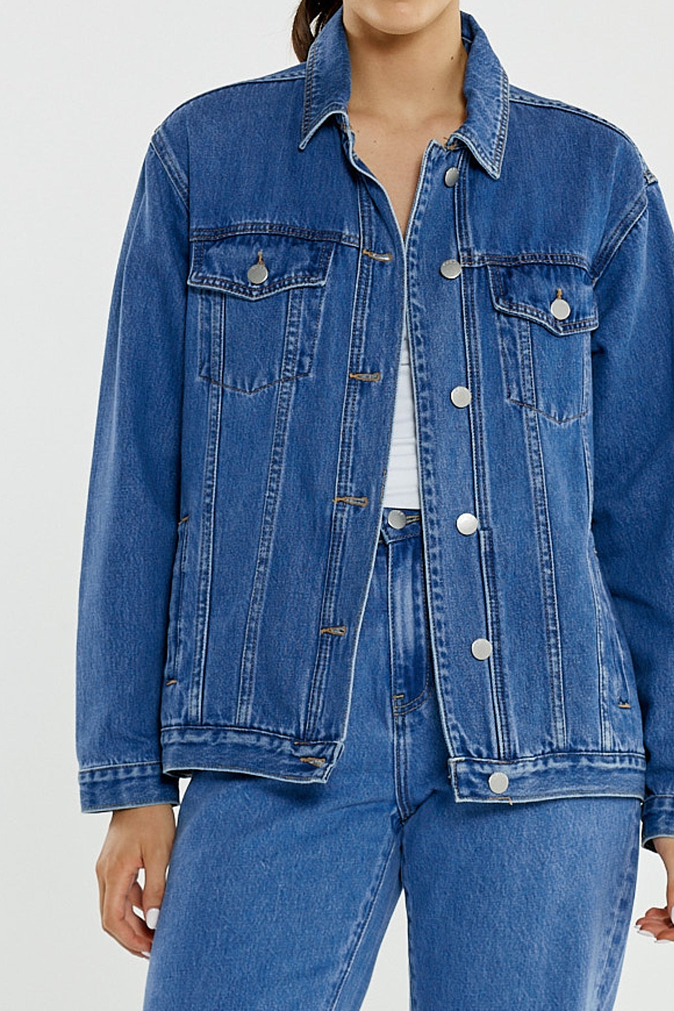 Sass Clothing Aimee Denim Jacket (Classic Blue)