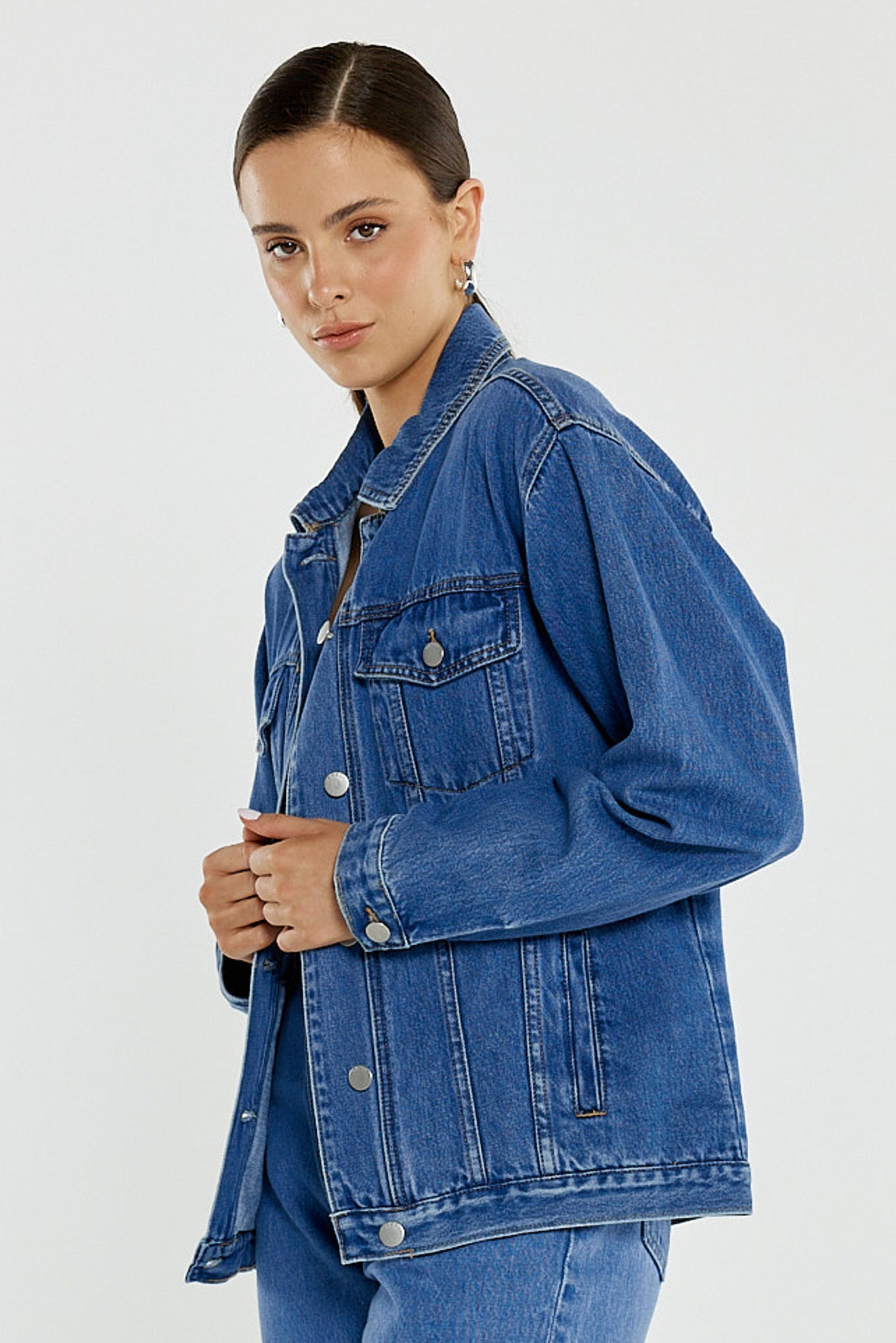 Sass Clothing Aimee Denim Jacket (Classic Blue)