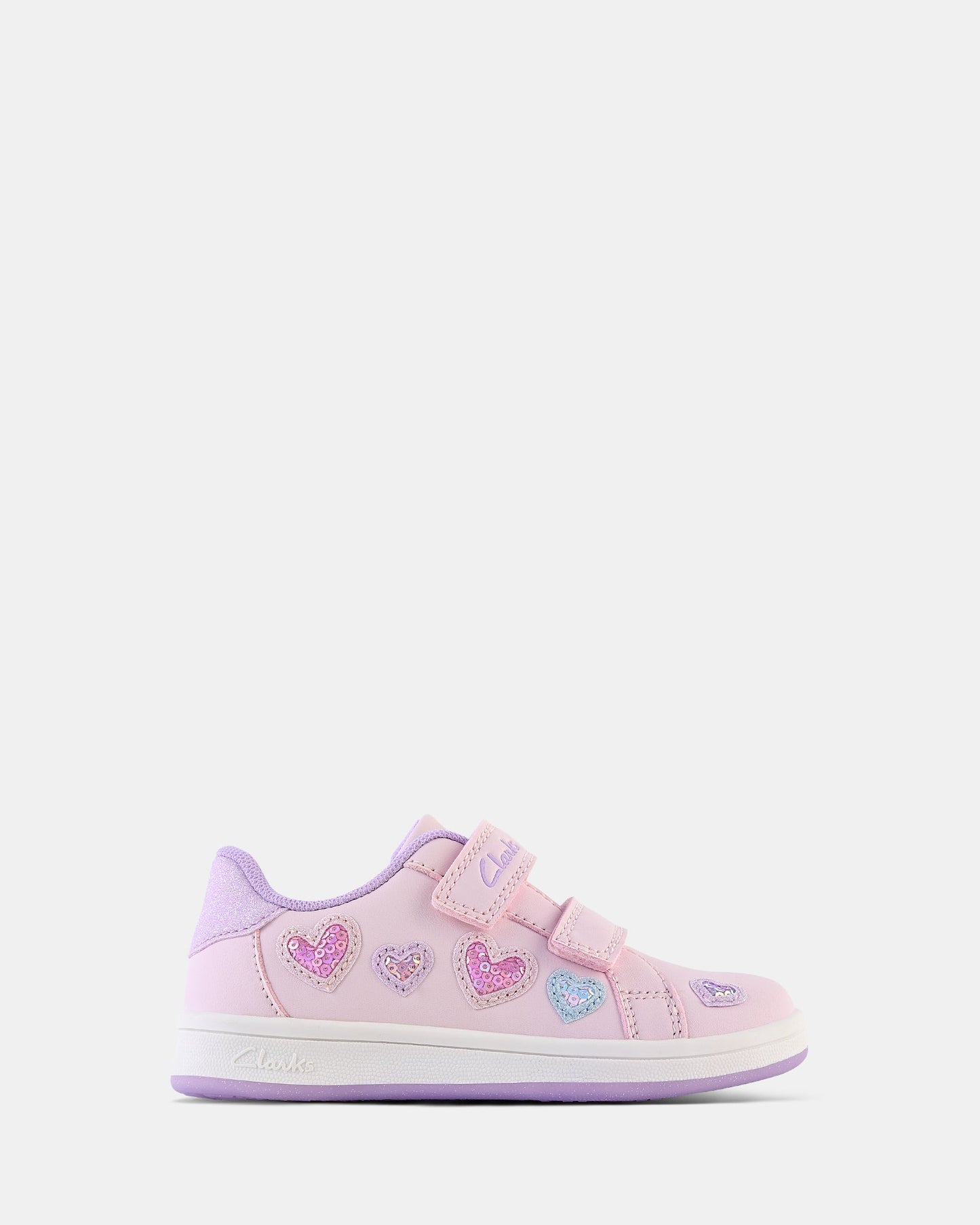 Image of Sneakers. Productname: Demy Jnr Light Pink Multi in Light Pink Multi colour by brand - Clarks