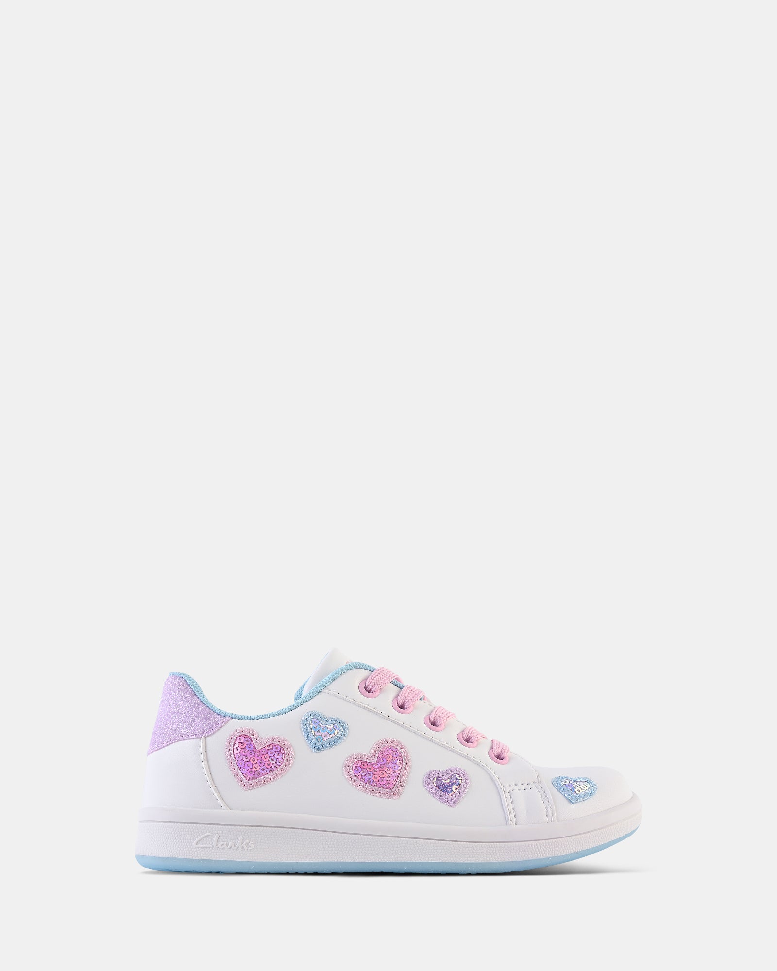 Image of Sneakers. Productname: Demy Snr White Multi in White Multi colour by brand - Clarks