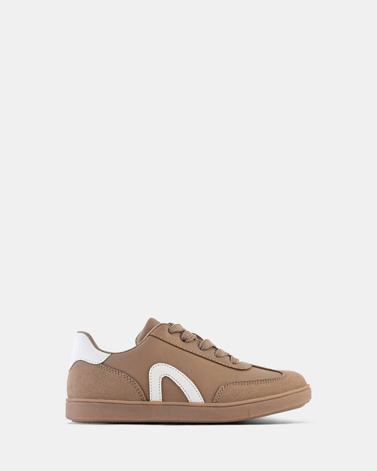 Image of Sneakers. Productname: Jasper Snr Taupe in Taupe colour by brand - Clarks