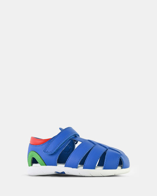 Image of Sandals. Productname: Sonny Blue Multi in Blue Multi colour by brand - Clarks