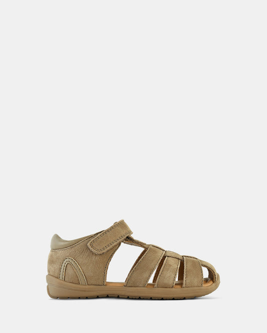 Image of Sandals. Productname: Marcus Taupe in Taupe colour by brand - Clarks