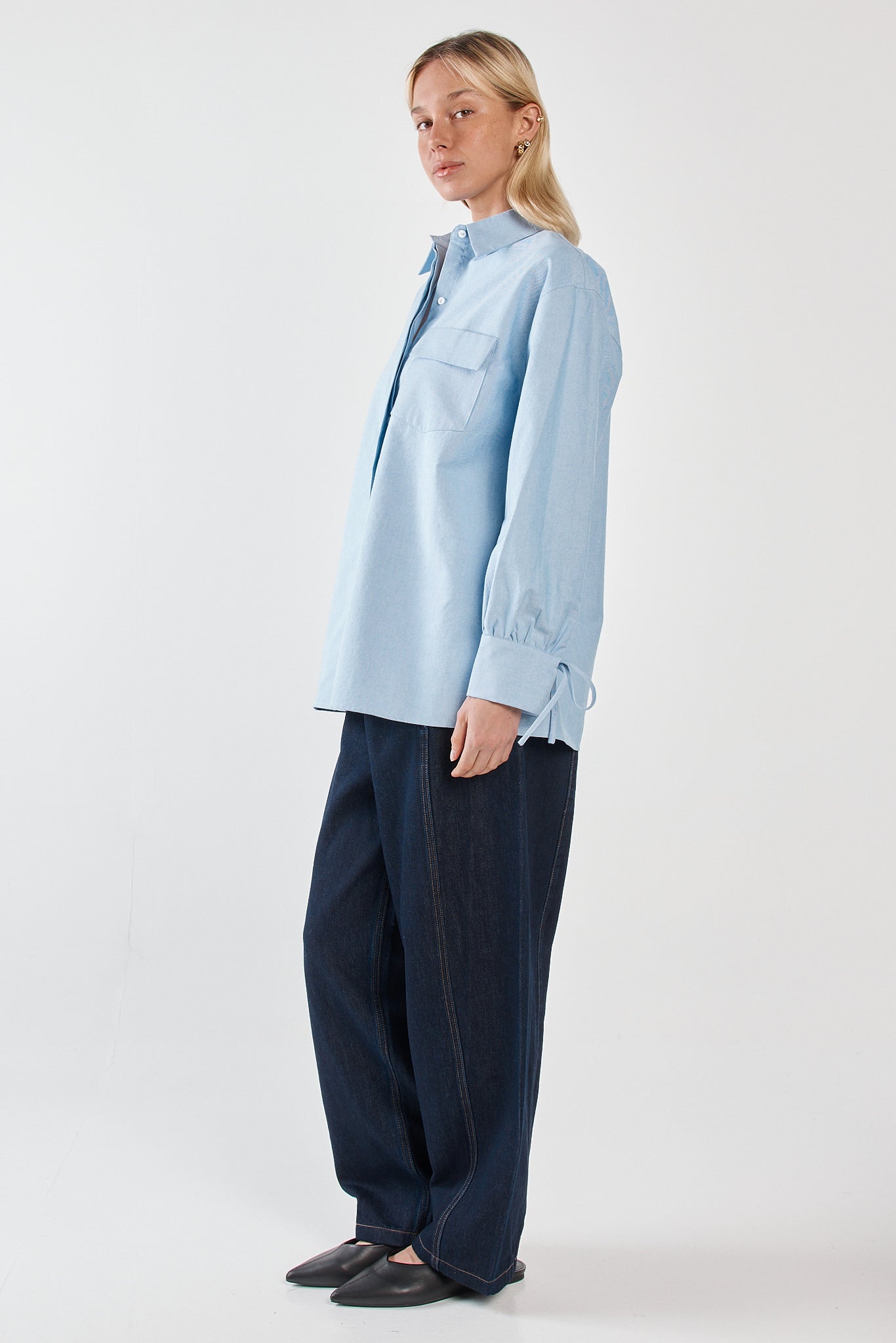 Sass Clothing Sonora Oxford Shirt (Blue)