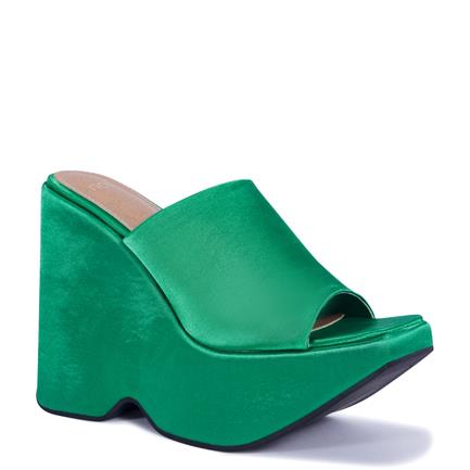 Image of Sandals. Product name - Zoot Women's Fast Fashion GREEN Novo Sandals in Green colour by brand - NOVO