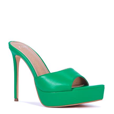 Image of Sandals. Product name - Zardash Women's Fast Fashion GREEN Novo Sandals in Green colour by brand - NOVO