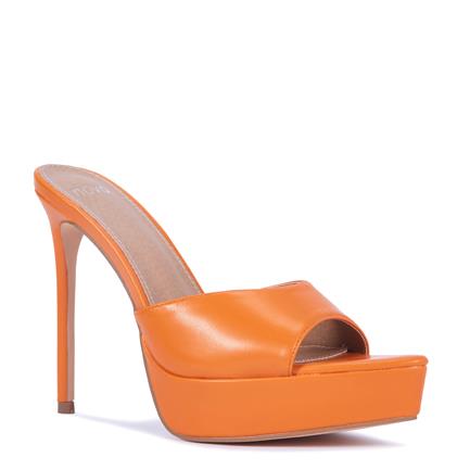 Image of Sandals. Product name - Zardash Women's Fast Fashion ORANGE Novo Sandals in Orange colour by brand - NOVO