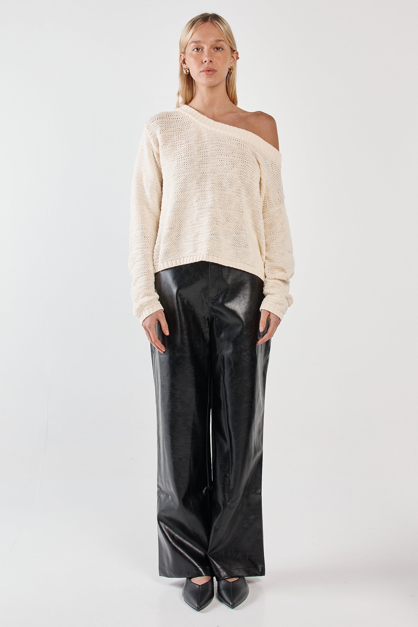Sass Clothing Kiara Asymmetric Knit (Cream)