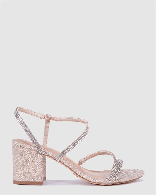 Image of Heels. Product name - Praise Women's Evening Shoes GOLD Novo Evening in Gold colour by brand - NOVO