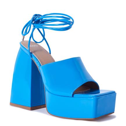 Image of Sandals. Product name - Zitchy Women's Fast Fashion BLUE Novo Sandals in Blue colour by brand - NOVO