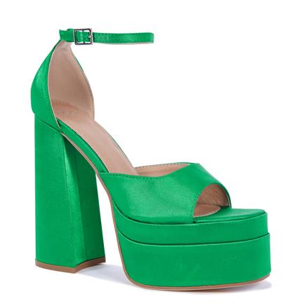 Image of Sandals. Product name - Ziney Women's Fast Fashion GREEN Novo Sandals in Green colour by brand - NOVO