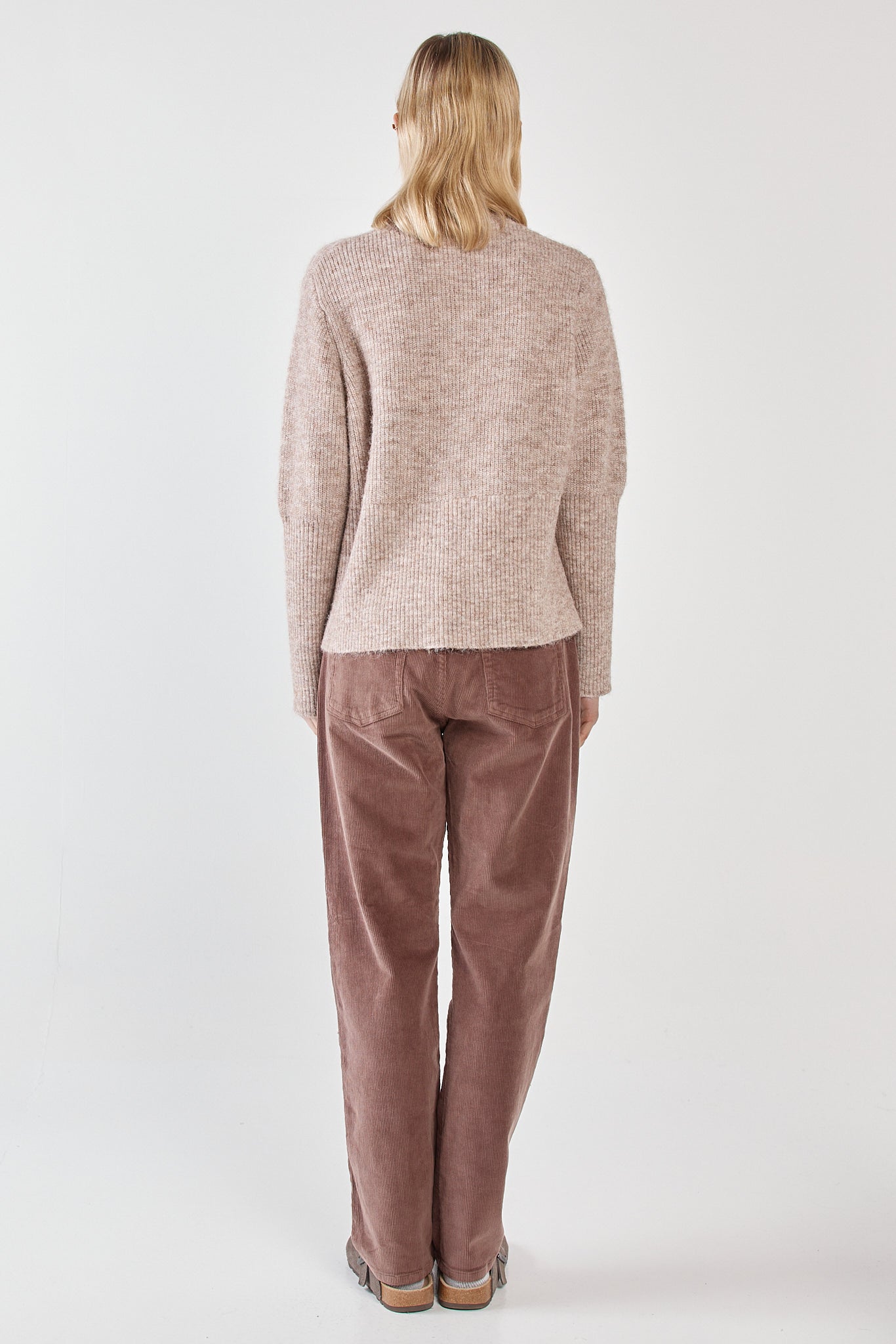 Sass Clothing Marli Boxy Rib Knit (Multi Fawn)