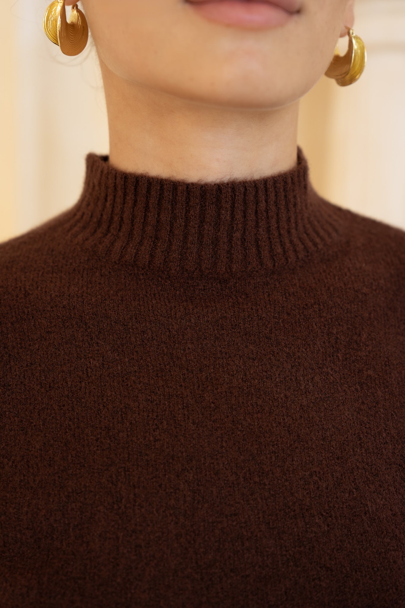 HEYCHIC Anne Knit Top (Brown)