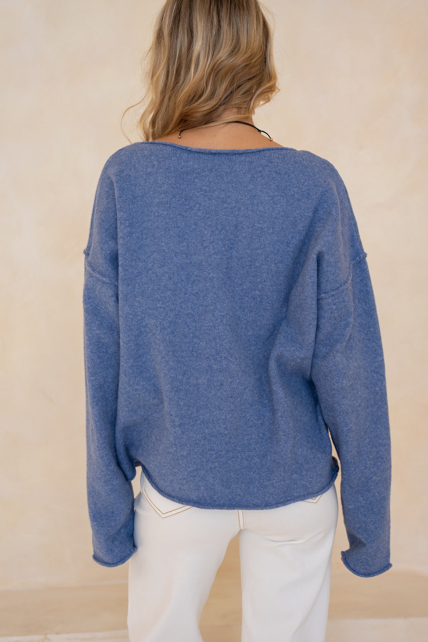 HEYCHIC Ginny Knit Sweater (Blue)