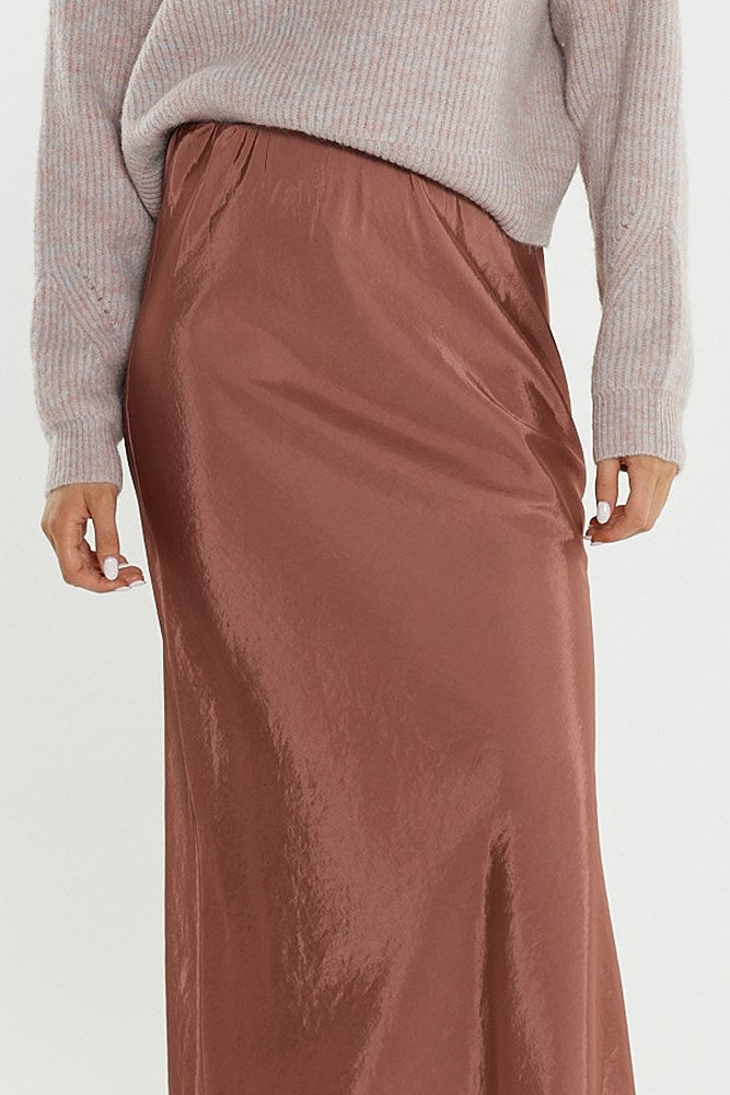 Sass Clothing Nell Bias Skirt (Rosewood)