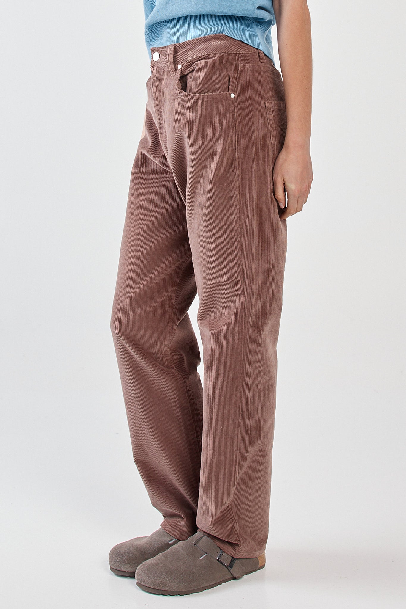 Sass Clothing Parco Cord Straight Jean (Mushroom)