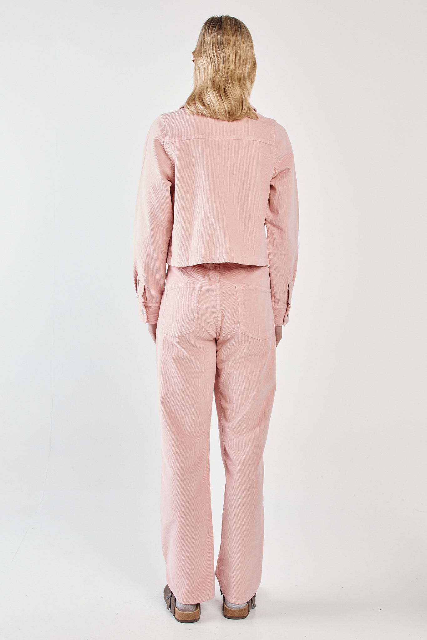 Sass Clothing Parco Cord Straight Jean (Dusty Pink)