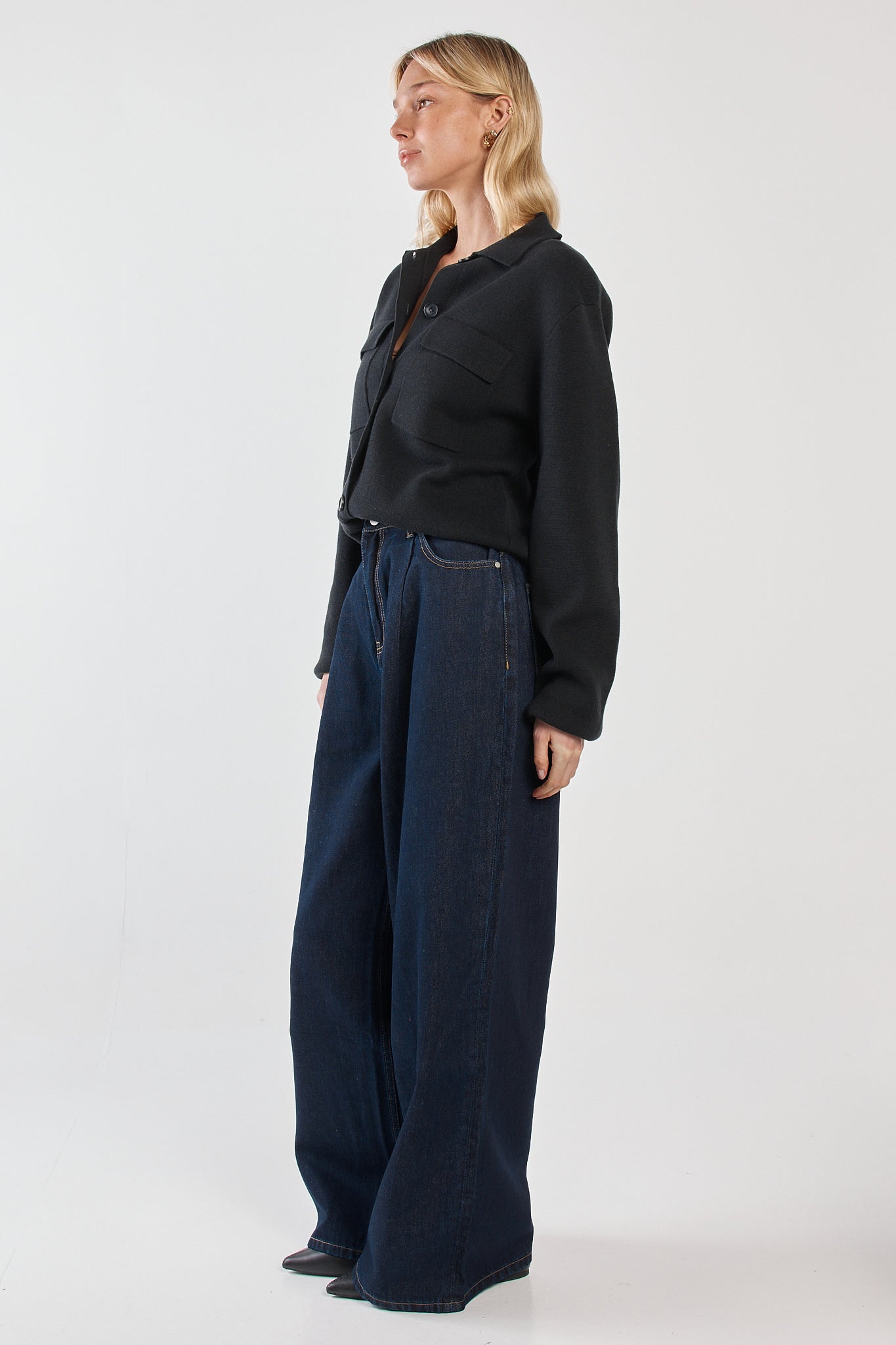 Sass Clothing Holliann Knit Cardigan (Black)