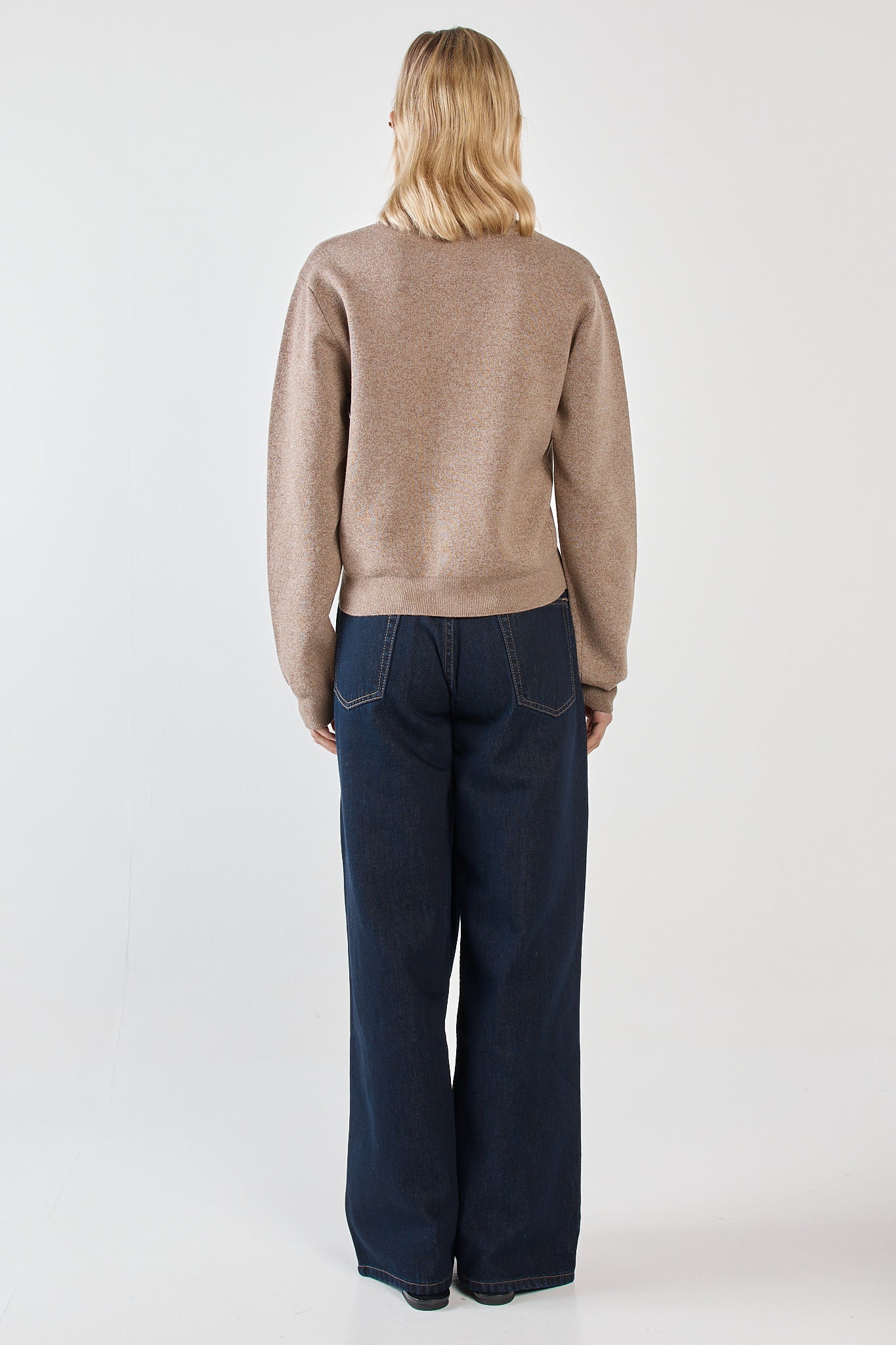 Sass Clothing Holliann Knit Cardigan (Mushroom)