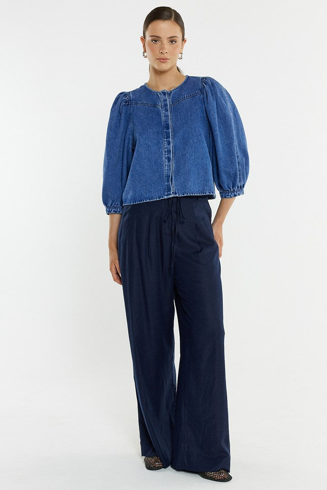 Sass Clothing Hayes Denim Shirt (Classic Blue)