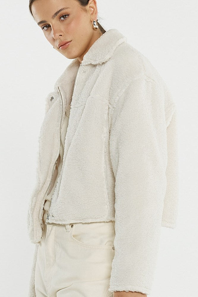 Sass Clothing Jazz Cropped Jacket (Cream)