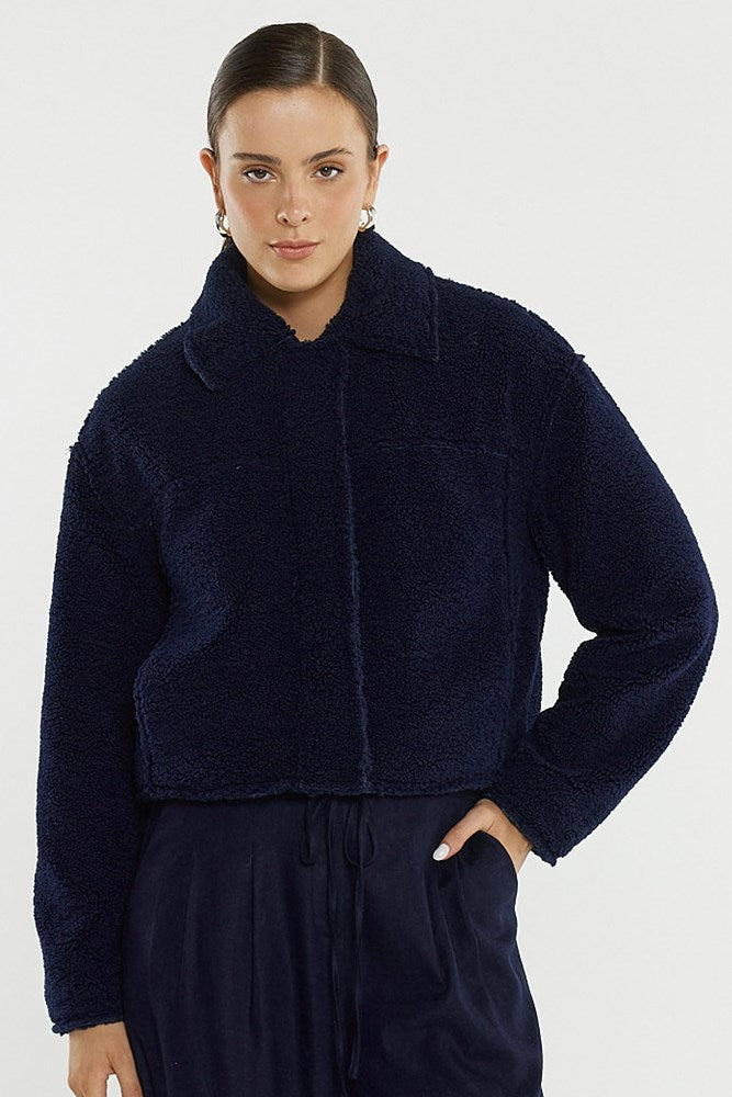Sass Clothing Jazz Cropped Jacket (Ink)