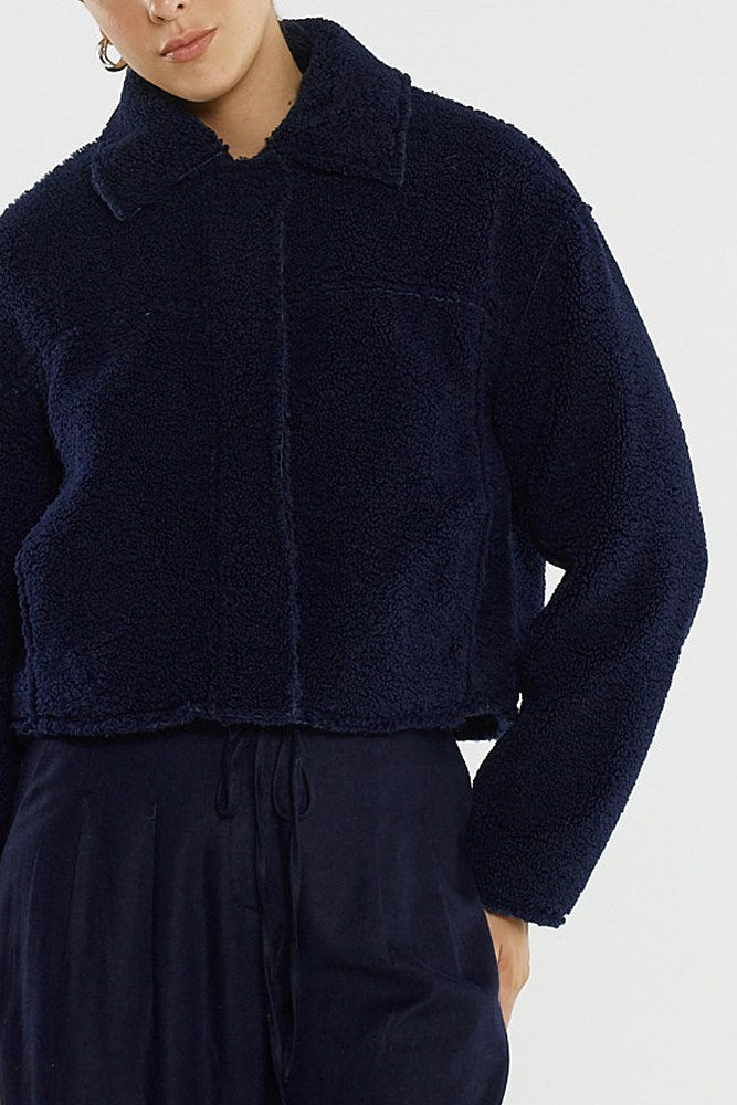 Sass Clothing Jazz Cropped Jacket (Ink)