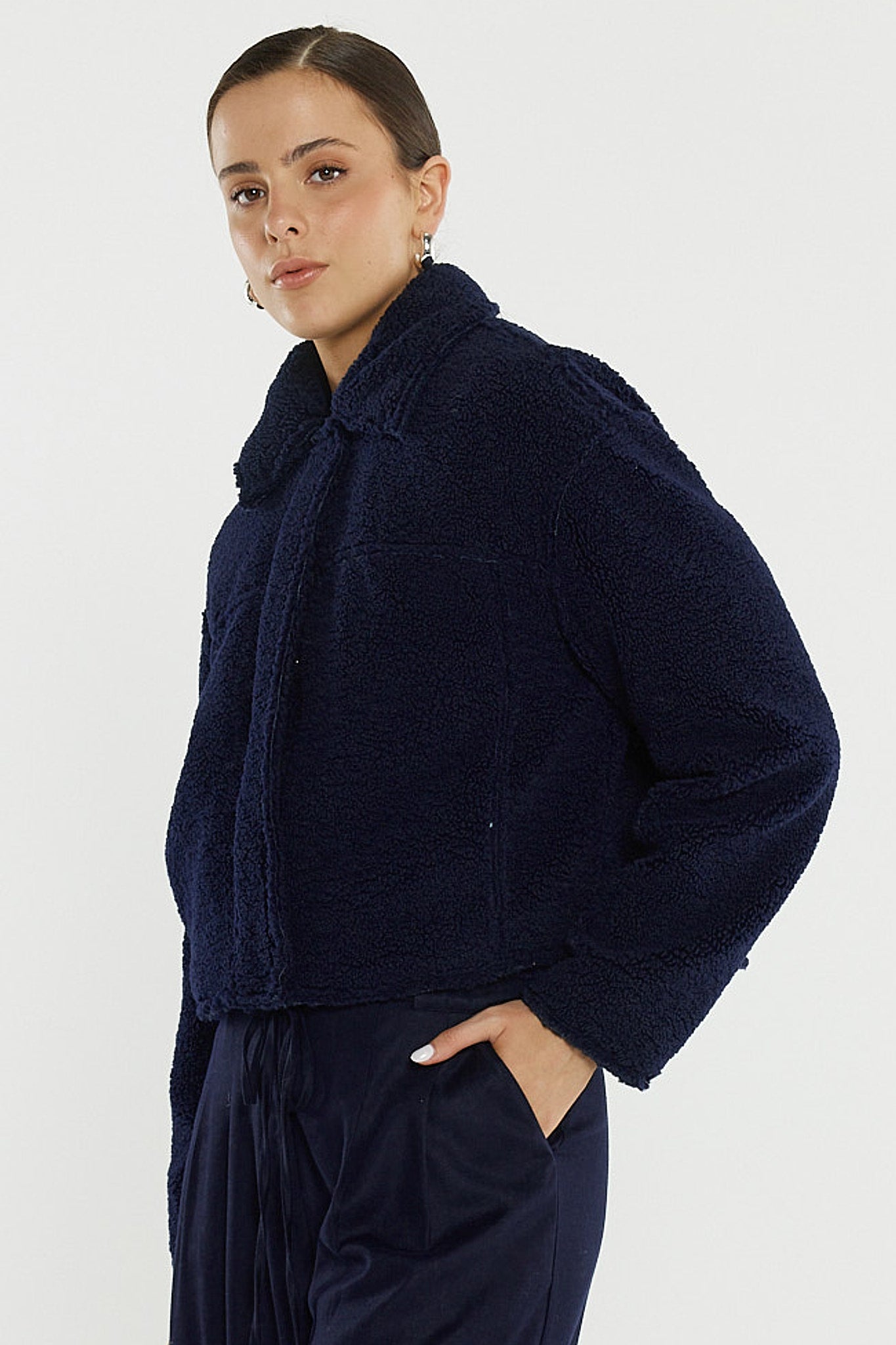 Sass Clothing Jazz Cropped Jacket (Ink)